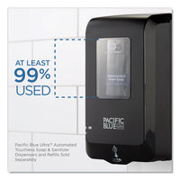 Pacific Blue Ultra Automated Touchless Soap-sanitizer Dispenser, 1000 Ml, 6.54" X 11.72" X 4", Black