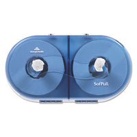 Sofpull Twin High-capacity Center-pull Dispenser, 20.13 X 7 X 10.75, Splash Blue