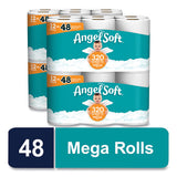 Mega Toilet Paper, Septic Safe, 2-ply, White, 320 Sheets-roll, 48 Rolls-pack