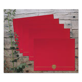 Classic Crest Certificate Covers, 9.38 X 12, Red, 5-pack