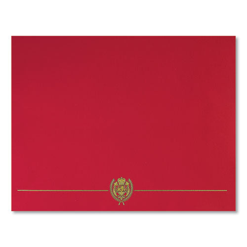 Classic Crest Certificate Covers, 9.38 X 12, Red, 5-pack