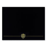 Classic Crest Certificate Covers, 9.38 X 12, Black, 5-pack