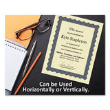 Metallic Border Certificates, 11 X 8.5, Ivory-blue, 100-pack