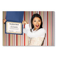 Foil Border Certificates, 8.5 X 11, Ivory-gold, Braided, 15-pack