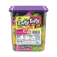 Laffy Taffy, Assorted Flavors, 3.08 Lb Tub, 145 Wrapped Pieces/tub, Ships In 1-3 Business Days