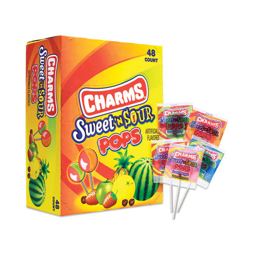 Sweet And Sour Pop, 1.95 Lb, Assorted Flavors, 48/box, Ships In 1-3 Business Days