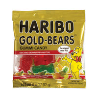 Goldbears Gummi Candy, 0.4 Oz Pouches, Lemon; Orange; Pineapple; Rasberry; Strawberry, 54/tub, Ships In 1-3 Business Days