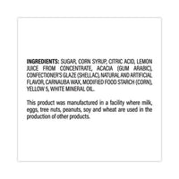 Lemon Candy, Individually Wrapped, 40.5 Oz Tub, 150 Pieces, Ships In 1-3 Business Days
