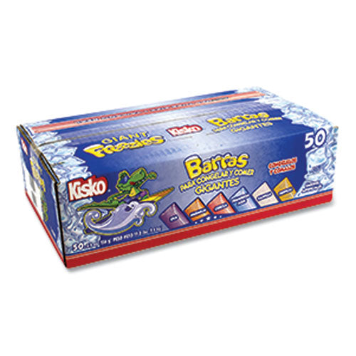 Giant Freezies, 6 Assorted Flavors, 5.5 Oz Sleeve, 50 Sleeves/box, Ships In 1-3 Business Days