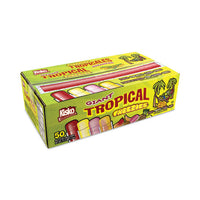 Giant Tropical Freezies Ice Pops, 5.5 Oz Tube, Fruit Punch, Guava, Mango, Pineapple, 50 Count, Ships In 1-3 Business Days