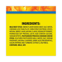 Beef And Cheese Meat Sticks, 1.5 Oz, 18/box, Ships In 1-3 Business Days