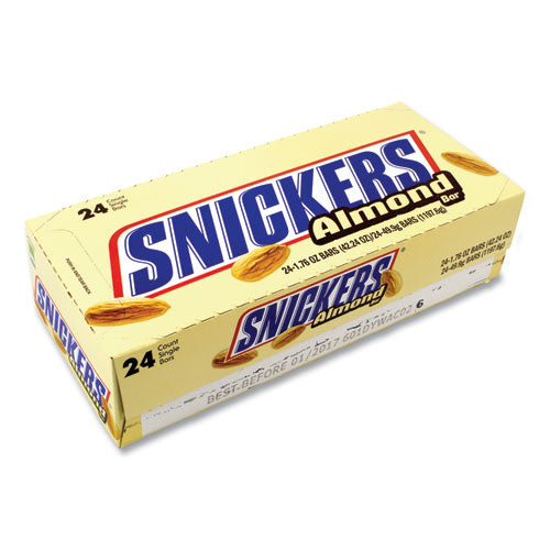 Almond Bar, 1.76 Oz Bar, 24 Bars-box, Delivered In 1-4 Business Days
