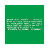 White Sugar-free Gum, Spearmint, 15 Pieces/pack, 9 Packs/box, Ships In 1-3 Business Days