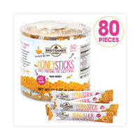 Raw Honey Sticks, 0.28 Oz, 80 Sticks/tub, Ships In 1-3 Business Days