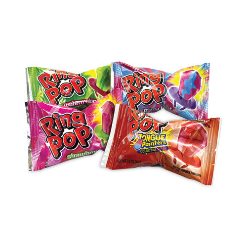 Ring Pop Lollipops, Assorted Flavors, 0.5 Oz, 40 Piece Tub, Ships In 1-3 Business Days