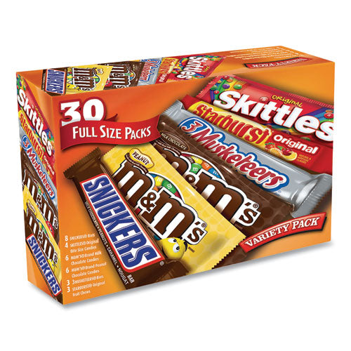 Full-size Candy Bars Variety Pack, Assorted, 30-box, Delivered In 1-4 Business Days