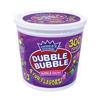 Bubble Gum Assorted Flavor Twist Tub, 300 Pieces/tub, Ships In 1-3 Business Days