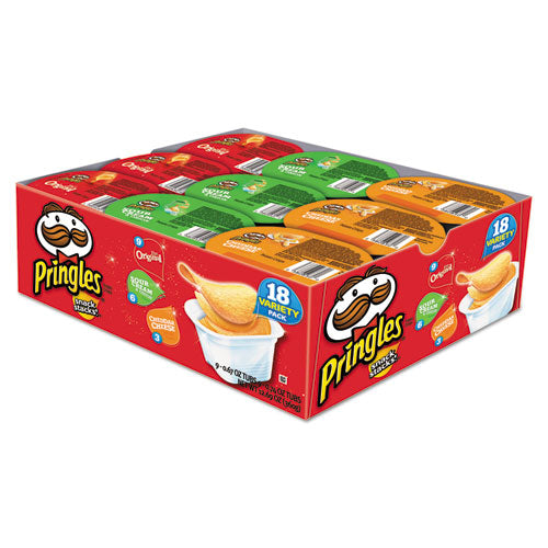 Potato Chips, Assorted, 0.67 Oz Tub, 18 Tubs-box, 2 Boxes-carton, Delivered In 1-4 Business Days