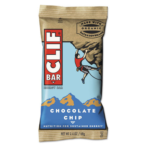 Energy Bar, Chocolate Chip-crunchy Peanut Butter, 2.4 Oz, 24-box, Delivered In 1-4 Business Days