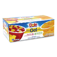 Fruit In Gel Cups, Mandarins-orange, Peaches-strawberry, 4.3 Oz Cups, 16 Cups-carton, Delivered In 1-4 Business Days