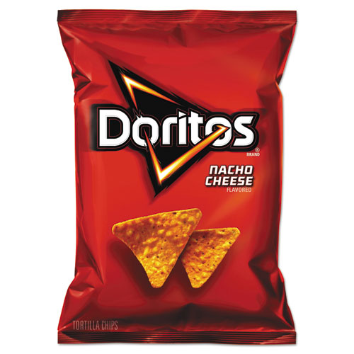 Nacho Cheese Tortilla Chips, 1 Oz Snack Bag, 50-carton, Delivered In 1-4 Business Days