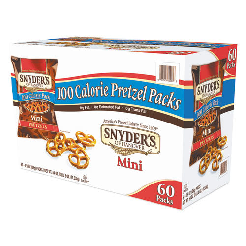 Mini Pretzels, 0.92 Oz Bags, 36 Bags-carton, Delivered In 1-4 Business Days
