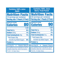100% Juice Pouches Variety Pack, 6 Oz, 40 Pouches/pack, Ships In 1-3 Business Days
