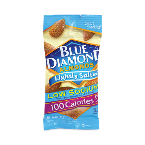 Low Sodium Lightly Salted Almonds, 1.5 Oz Bag, 42 Bags/box, Ships In 1-3 Business Days