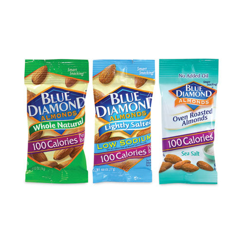 Almonds Variety Pack, Assorted Flavors, 0.6 Oz Pouch, 7 Pouches/box, 6 Boxes/pack, Ships In 1-3 Business Days