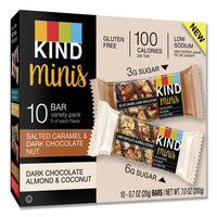 Minis, Dark Chocolate Nuts Sea Salt-caramel Almond Nuts Sea Salt, 0.7 Oz Bar, 32 Bars-box, Delivered In 1-4 Business Days