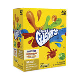 Fruit Gushers Fruit Snacks, Strawberry And Tropical Fruit Flavors, 0.8 Oz, 42 Pouches/box, Ships In 1-3 Business Days