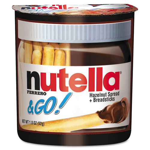 Hazelnut Spread And Breadsticks, 1.8 Oz Single-serve Tub, 16-pack, Delivered In 1-4 Business Days