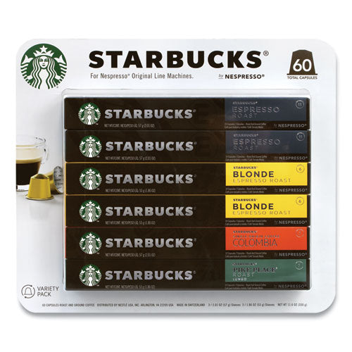 Pods Variety Pack, Blonde Espresso-colombia-espresso-pikes Place, 60 Pods-pack, Delivered In 1-4 Business Days
