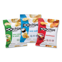 Potato Chips, Variety Pack, Barbeque, Sea Salt, Sour Cream And Onion, 0.8 Oz Bag, 30/pack, Ships In 1-3 Business Days
