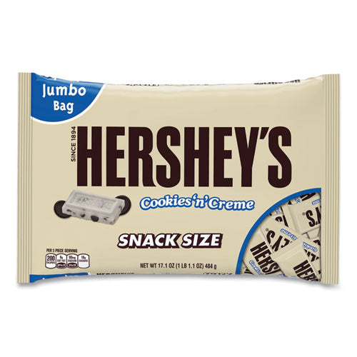 Snack Size Bars, Cookies N Creme, 17.1 Oz Bag, 2-pack, Delivered In 1-4 Business Days