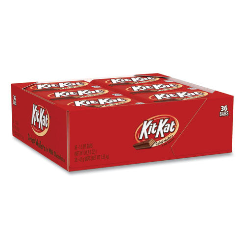 Wafer Bar With Milk Chocolate, 1.5 Oz Bar, 36 Bars-box, Delivered In 1-4 Business Days