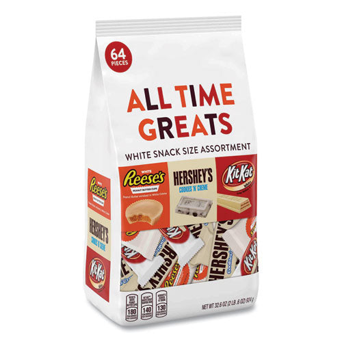 All Time Greats White Variety Pack, Assorted, 31.6 Oz Bag, 64 Pieces-bag, Delivered In 1-4 Business Days