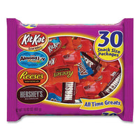 All Time Greats Milk Chocolate Variety Pack, 15.92 Oz Bag, 30 Pieces/bag, 2 Bags/pack, Ships In 1-3 Business Days