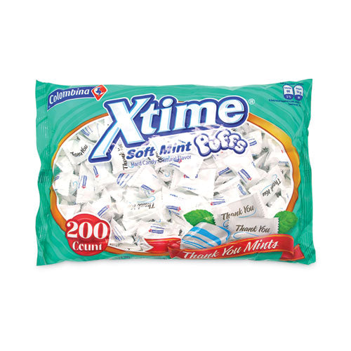 Thank You Soft Mint Puffs, 200 Individually Wrapped Pieces, 37.4 Oz Bag, Ships In 1-3 Business Days