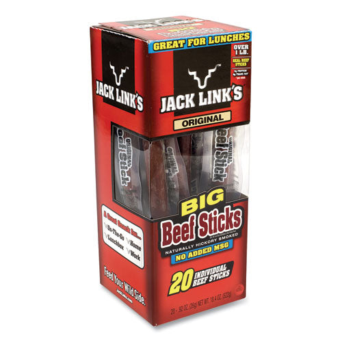 Big Beef Sticks, 0.92 Oz Sticks, 20 Sticks-box, Delivered In 1-4 Business Days