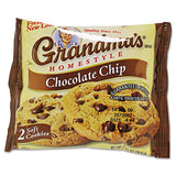 Homestyle Chocolate Chip Cookies, 2.5 Oz Pack, 2 Cookies/pack, 60 Packs/carton, Ships In 1-3 Business Days