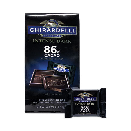 Intense Dark Midnight Reverie 86% Cacao Singles Bag, 4.12 oz Packs, 3 Count, Ships in 1-3 Business Days Intense Dark Midnight Reverie 86% Cacao Singles Bag, 4.12 oz Packs, 3 Count, Ships in 1-3 Business Days