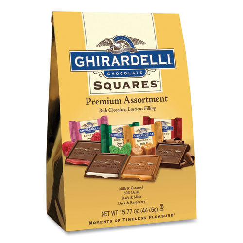 Premuim Assorted Dark And Milk Chocolate Squares, 15.77 Oz Bag, Delivered In 1-4 Business Days