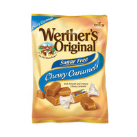 Sugar Free Chewy Caramel Candy, 1.46 Oz Bag, 12/pack, Ships In 1-3 Business Days