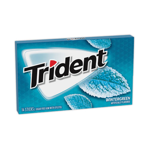 Sugar-free Gum, Wintergreen, 14 Sticks/pack, 12 Pack/box, Ships In 1-3 Business Days
