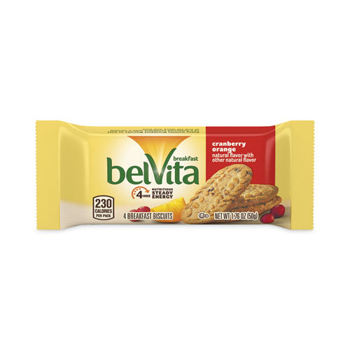 Cranberry Orange Crunchy Breakfast Biscuits, 1.76oz Packet Of 6,  5 Packs/box, 6 Boxes/carton, Ships In 1-3 Business Days