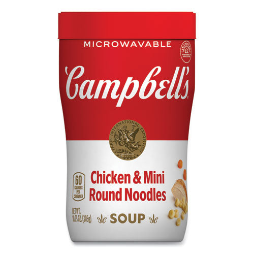 Soup On The Go Chicken With Mini Noodles, 10.75 Oz Cup, 8/carton, Ships In 1-3 Business Days