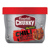 Chunky Firehouse Hot And Spicy Chili With Beans, 15.25 Oz, 8/carton, Ships In 1-3 Business Days