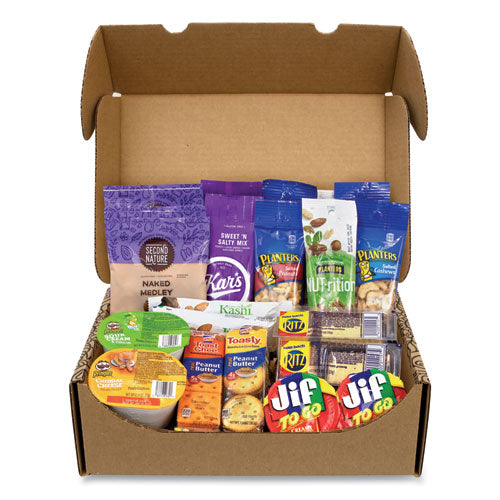 On The Go Snack Box, 27 Assorted Snacks, Delivered In 1-4 Business Days