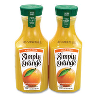 Orange Juice Pulp Free, 52 Oz Bottle, 2-pack, Delivered In 1-4 Business Days